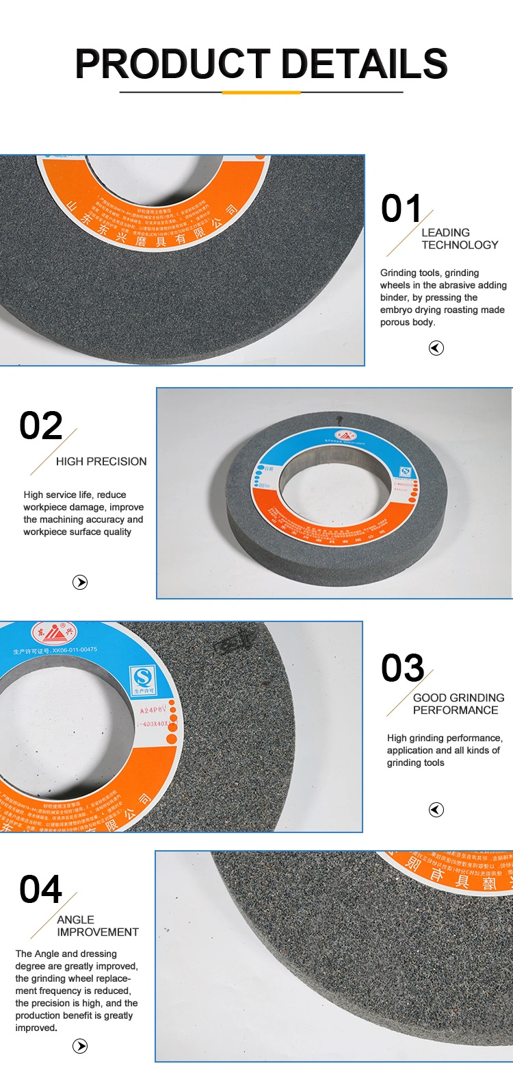 Vitrified Bonded Cylindrical Grinding Wheel for Excircle Grinder Drive Shaft Bearing